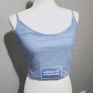 Nwot Adidas - Terry Cloth Towel Bra Cropped Tank Top with Logo